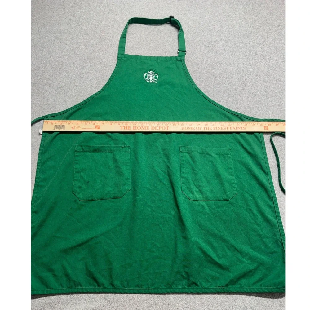 Starbucks Green Barista Apron Coffee Shop Uniform Adjustable 2 Pocket Siren Logo